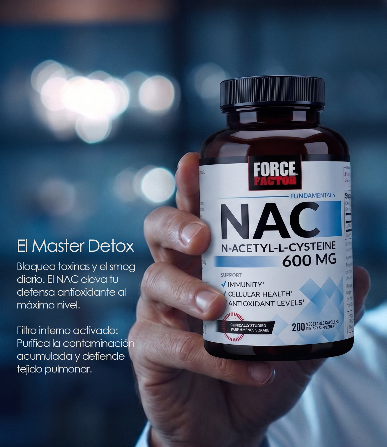 NAC — El Master Detox: bloquea toxinas y smog