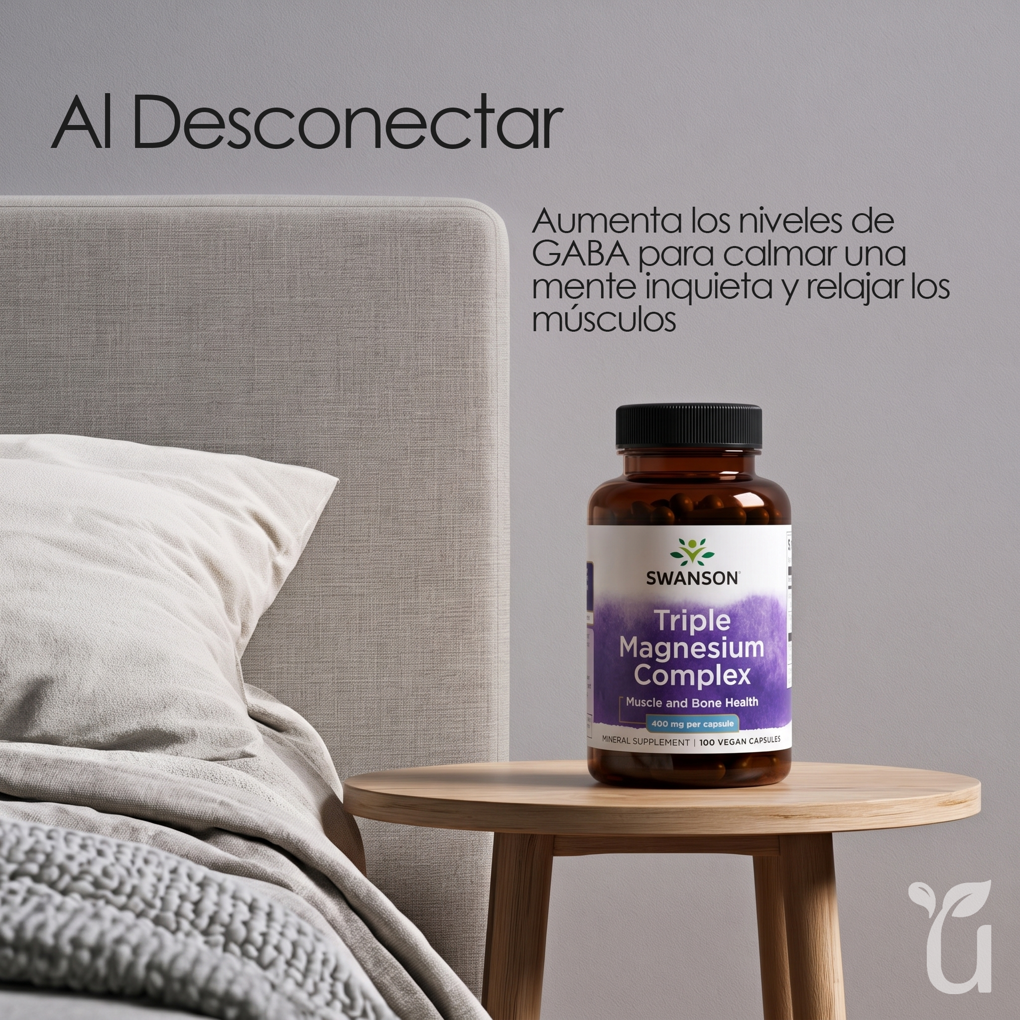Triple Magnesium — Al desconectar: relaja músculos y calma la mente